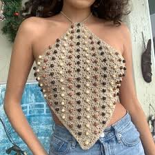 Crochet Beaded Top